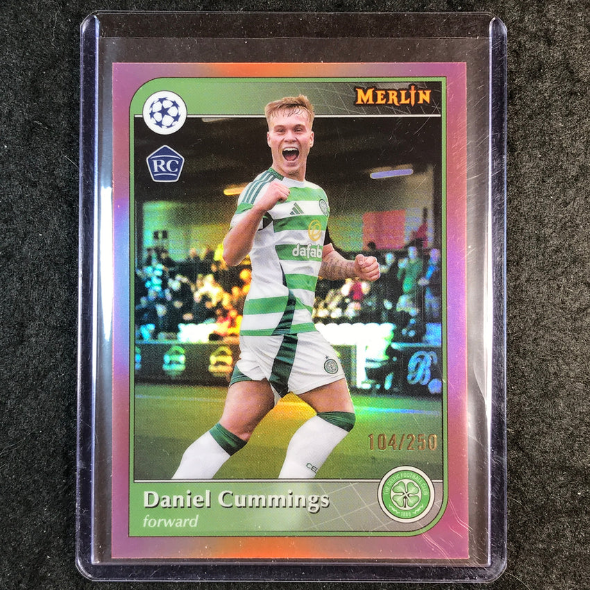 2024-25 Merlin UEFA Club Comp DANIEL CUMMINGS Rookie Rose Gold /250 #166