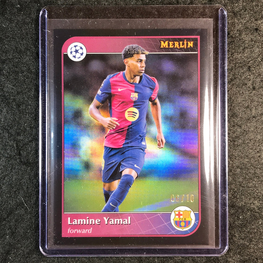 2024-25 Merlin UEFA Club Comp LAMINE YAMAL Base Black 6/10 #19