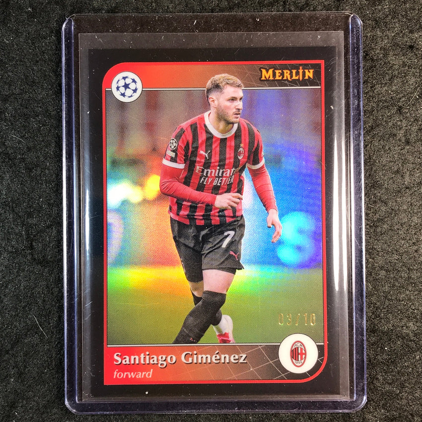 2024-25 Merlin UEFA Club Comp SANTIAGO GIMENEZ Base Black 3/10 #153