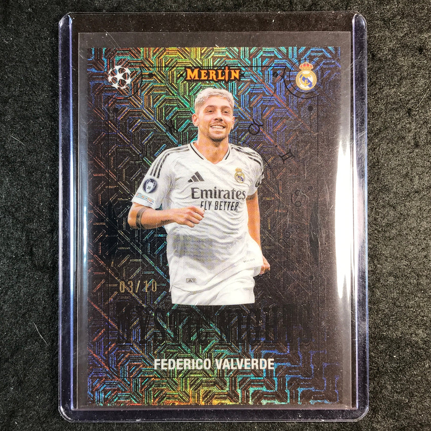 2024-25 Merlin UEFA Club Comp FEDERICO VALVERDE Mystic Nights Black 3/10 #19