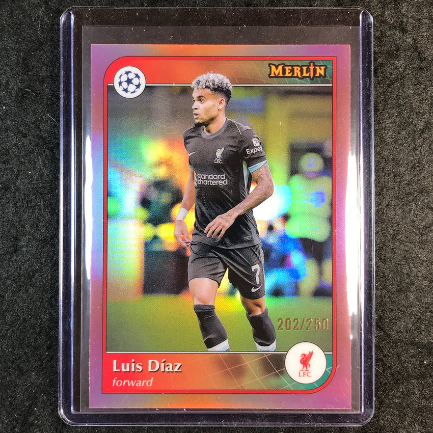 2024-25 Merlin UEFA Club Comp LUIS DIAZ Rose Gold /250 #188