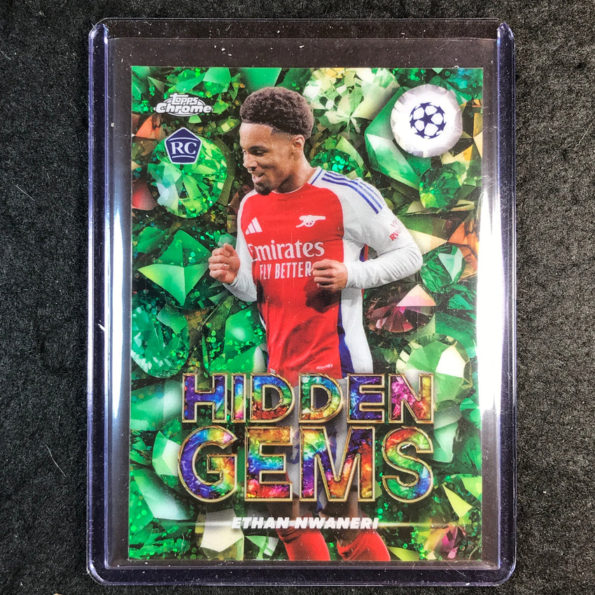 2024-25 Merlin UEFA Club Comp ETHAN NWANERI Hidden Gems Rookie SSP #13
