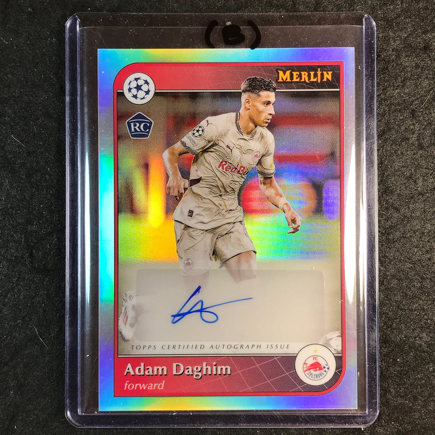 2024-25 Merlin UEFA Club Comp ADAM DAGHIM Base Rookie Auto Refractor #AD (B)