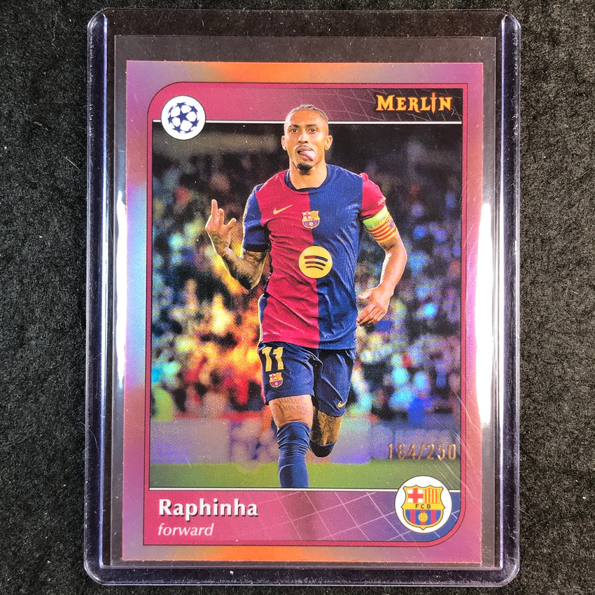 2024-25 Merlin UEFA Club Comp RAPHINHA Rose Gold /250 #192