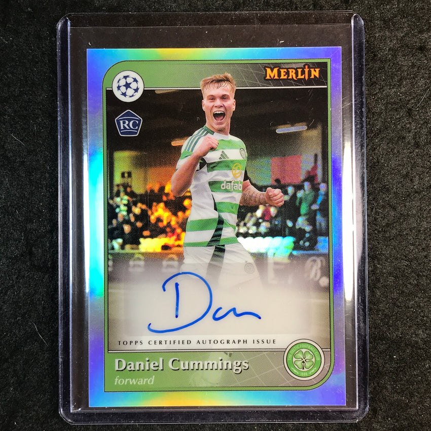 2024-25 Merlin UEFA Club Comp DANIEL CUMMINGS Base Rookie Auto Refractor #DC