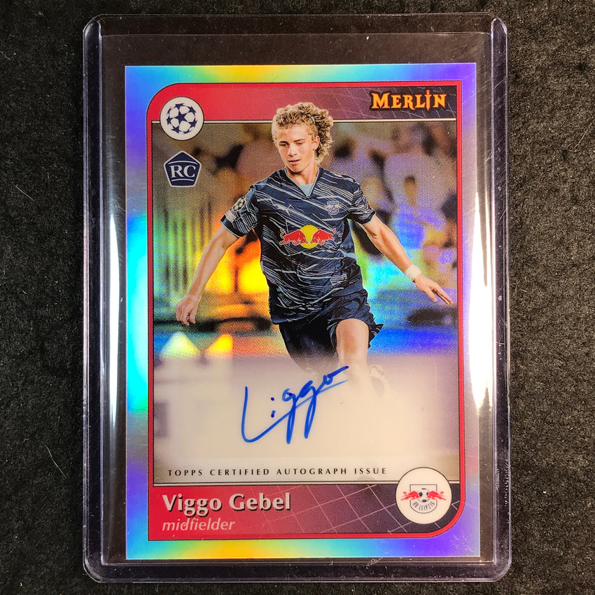 2024-25 Merlin UEFA Club Comp VIGGO GEBEL Base Rookie Auto Refractor #GE