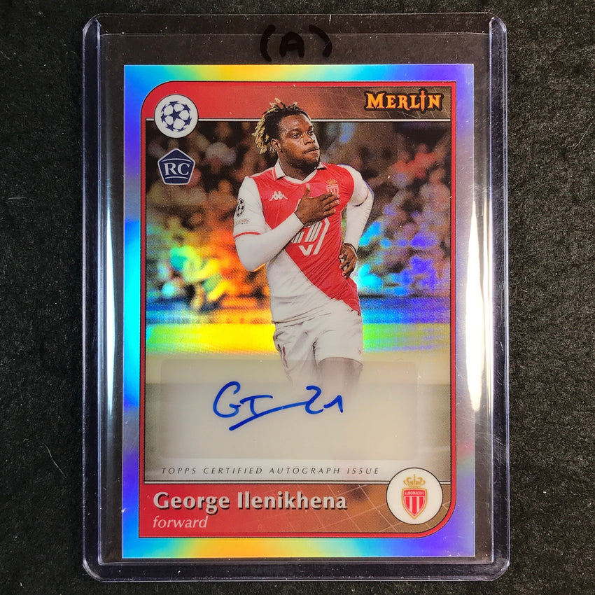 2024-25 Merlin UEFA Club Comp GEORGE ILENIKHENA Rookie Auto Refractor #GI (A)