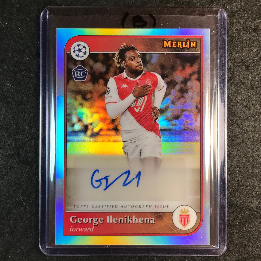 2024-25 Merlin UEFA Club Comp GEORGE ILENIKHENA Rookie Auto Refractor #GI (B)