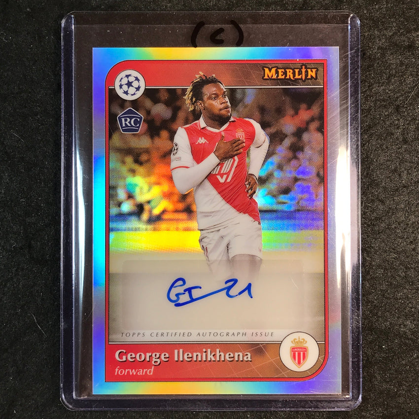 2024-25 Merlin UEFA Club Comp GEORGE ILENIKHENA Rookie Auto Refractor #GI (C)