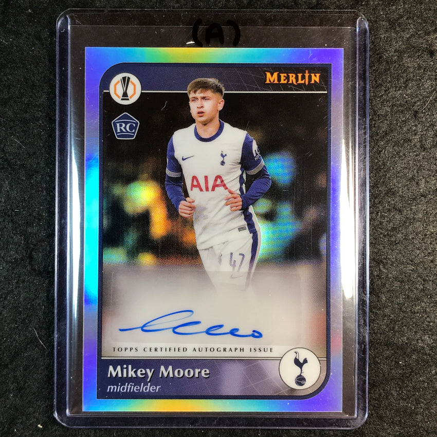 2024-25 Merlin UEFA Club Comp MIKEY MOORE Base Rookie Auto Refractor #MOO (A)