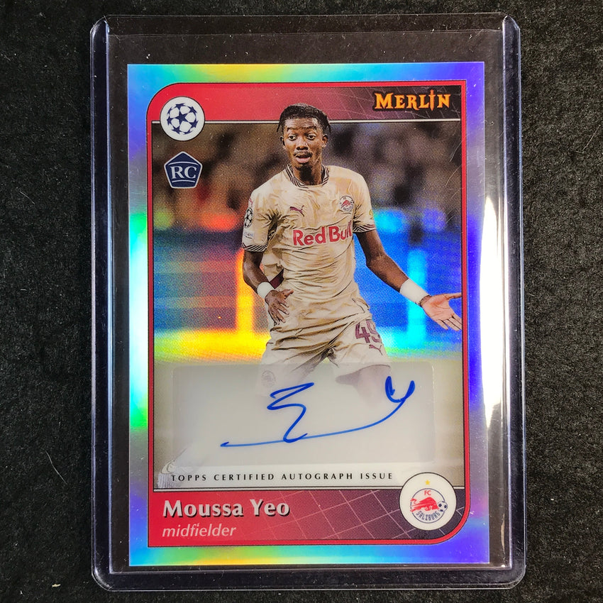 2024-25 Merlin UEFA Club Comp MOUSSA YEO Base Rookie Auto Refractor #MY