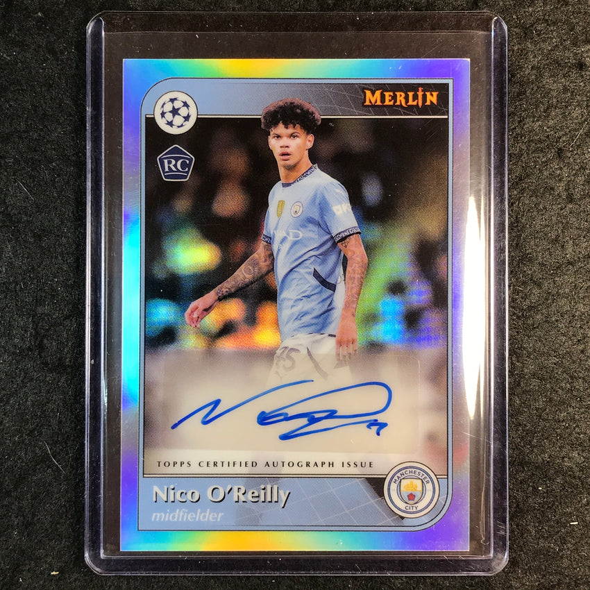2024-25 Merlin UEFA Club Comp NICO O'REILLY Base Rookie Auto Refractor #NOR