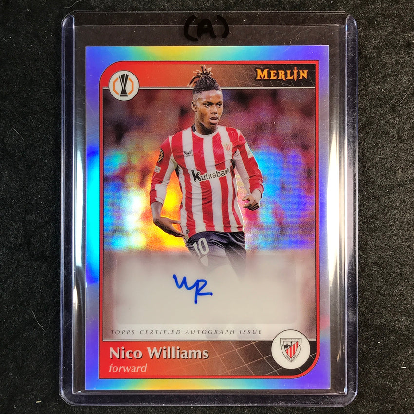 2024-25 Merlin UEFA Club Comp NICO WILLIAMS Base Auto Refractor #NW (A)