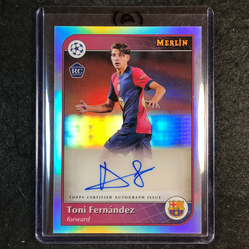 2024-25 Merlin UEFA Club Comp TONI FERNANDEZ Base Rookie Auto Refractor #TF (A)