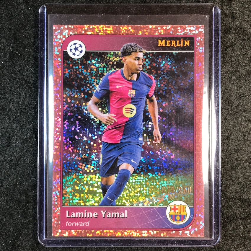 2024-25 Merlin UEFA Club Comp LAMINE YAMAL Rose Gold Speckle /250 #19