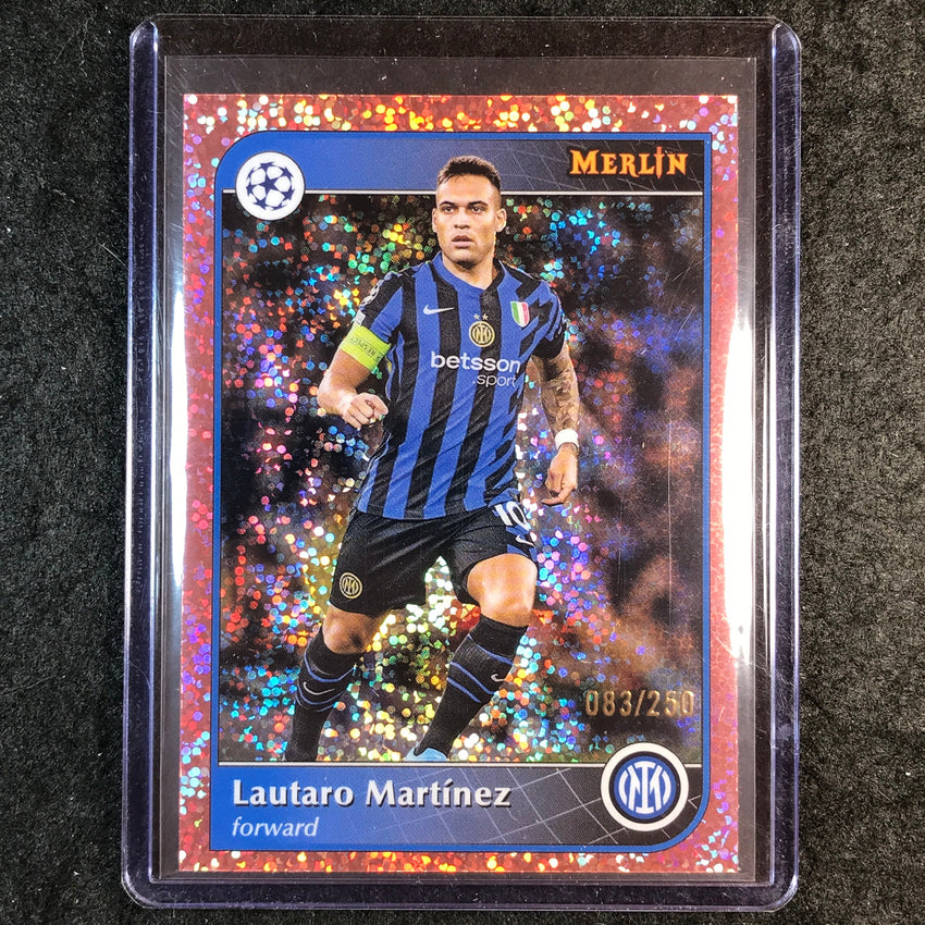 2024-25 Merlin UEFA Club Comp LAUTARO MARTINEZ Rose Gold Speckle /250 #22