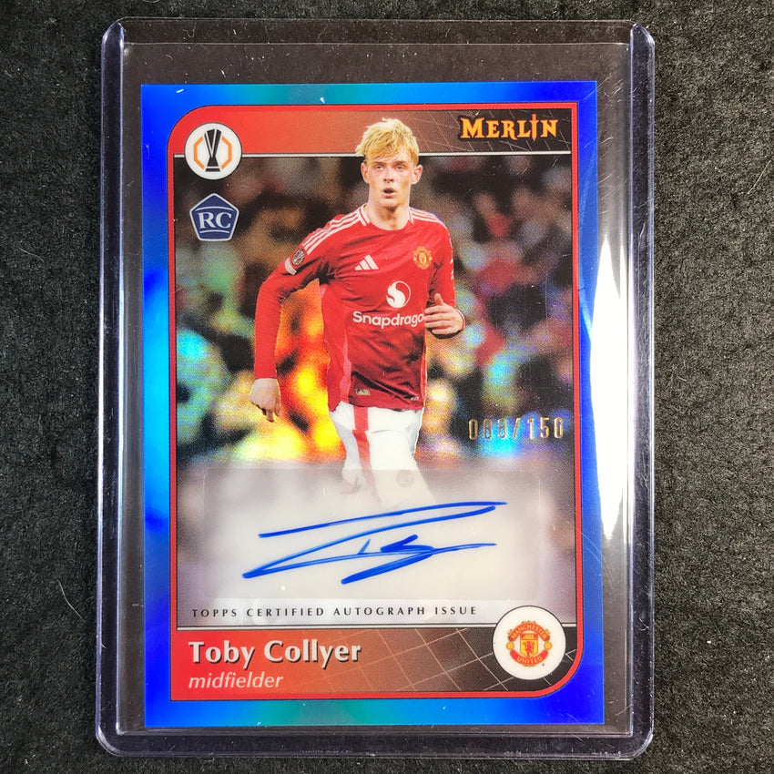 2024-25 Merlin UEFA Club Comp TOBY COLLYER Base Auto Blue 88/150