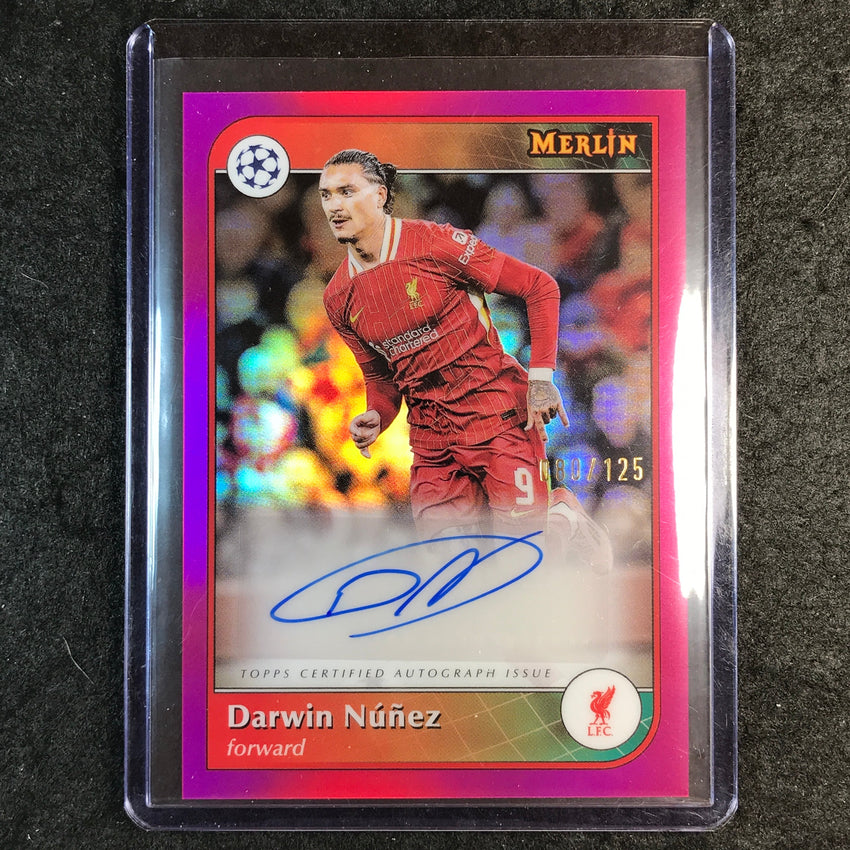 2024-25 Merlin UEFA Club Comp DARWIN NUNEZ Base Auto Magenta 80/125