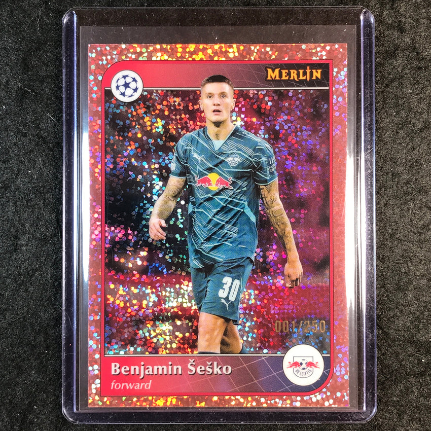 2024-25 Merlin UEFA Club Comp BENJAMIN SESKO Rose Gold Speckle /250 #30