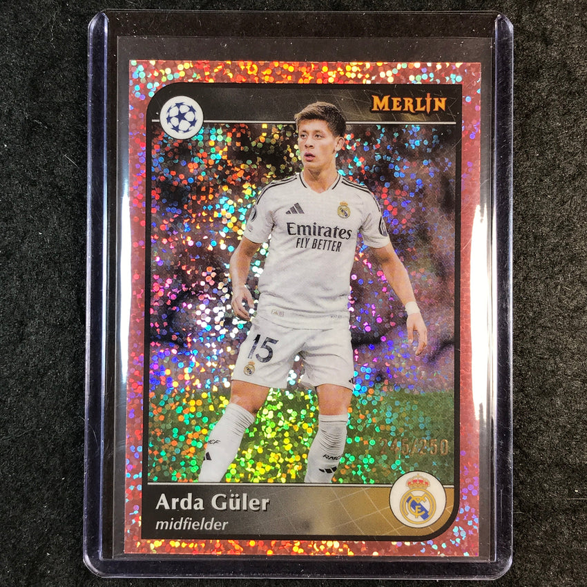 2024-25 Merlin UEFA Club Comp ARDA GULER Rose Gold Speckle /250 #40