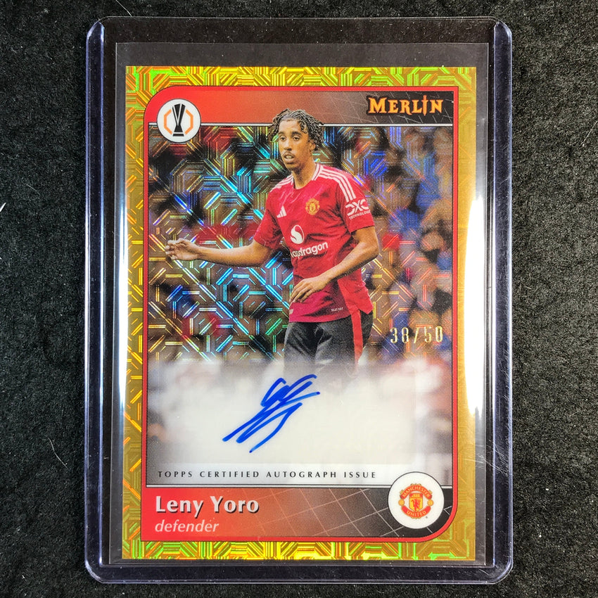 2024-25 Merlin UEFA Club Comp LENY YORO Base Auto Gold Mojo 38/50