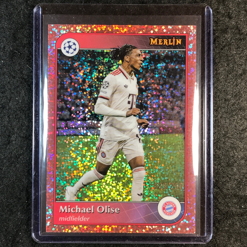 2024-25 Merlin UEFA Club Comp MICHAEL OLISE Rose Gold Speckle /250 #48