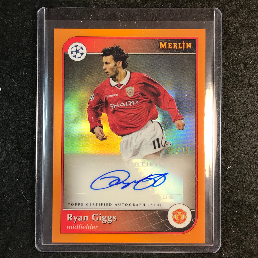 2024-25 Merlin UEFA Club Comp RYAN GIGGS Base Auto Orange 20/25