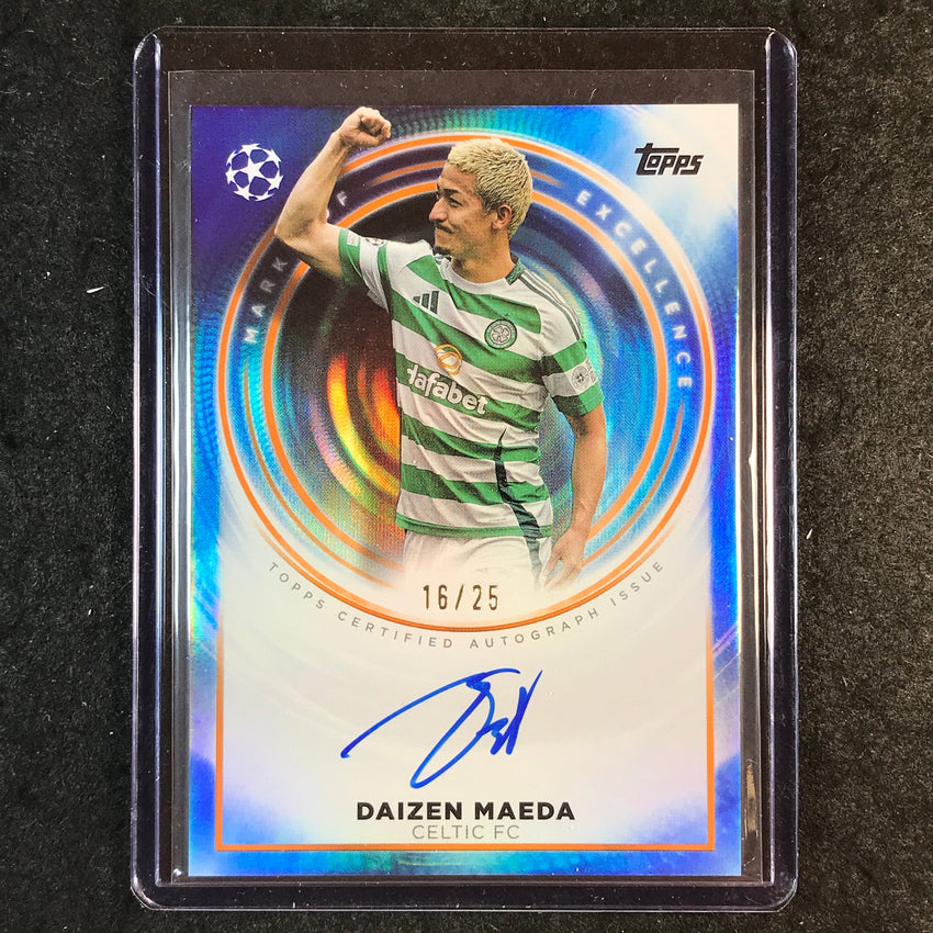 2024-25 Merlin UEFA Club Comp DAIZEN MAEDA Marks of Excellence Auto Orange 16/25