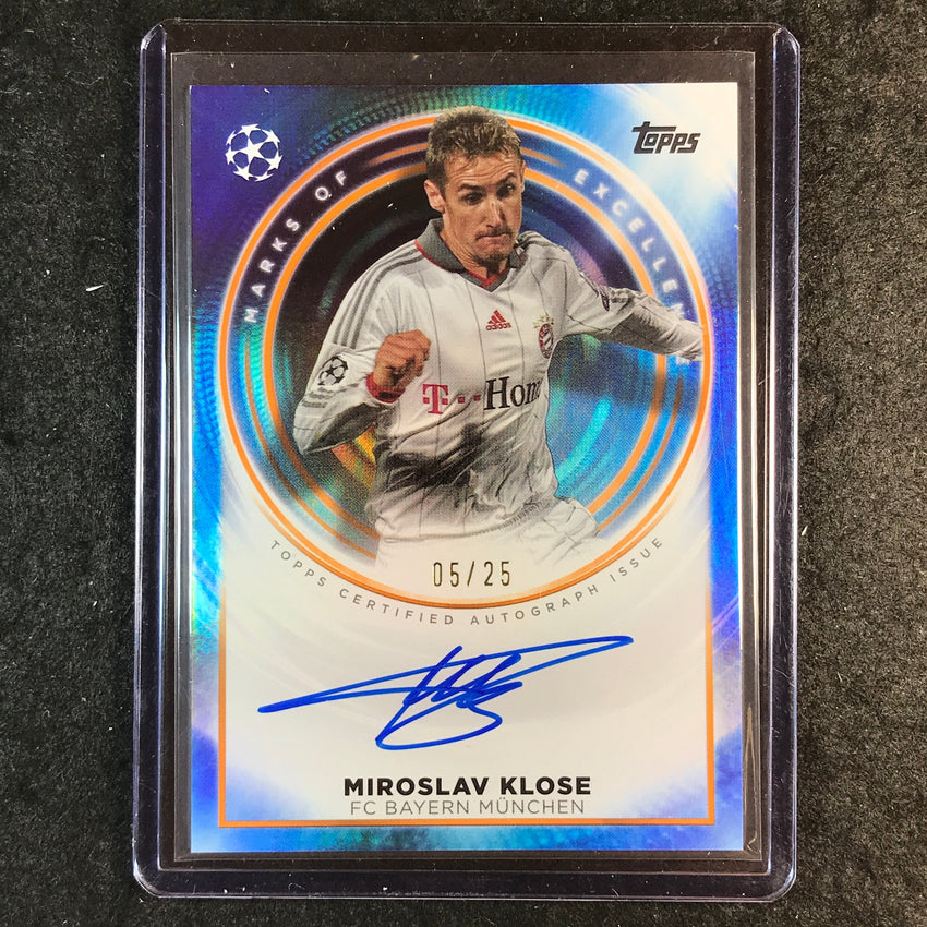 2024-25 Merlin UEFA Club Comp MIROSLAV KLOSE Marks of Excellence Auto 5/25