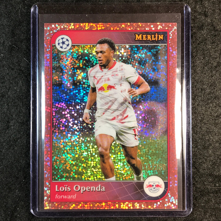 2024-25 Merlin UEFA Club Comp LOIS OPENDA Rose Gold Speckle /250 #80