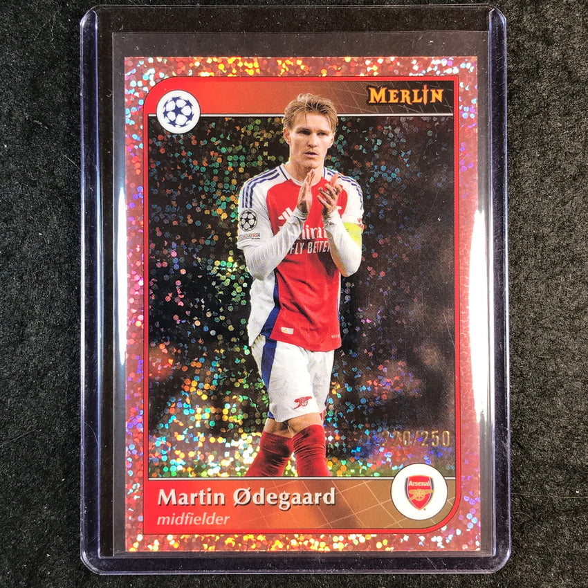 2024-25 Merlin UEFA Club Comp MARTIN ODEGAARD Rose Gold Speckle /250 #81