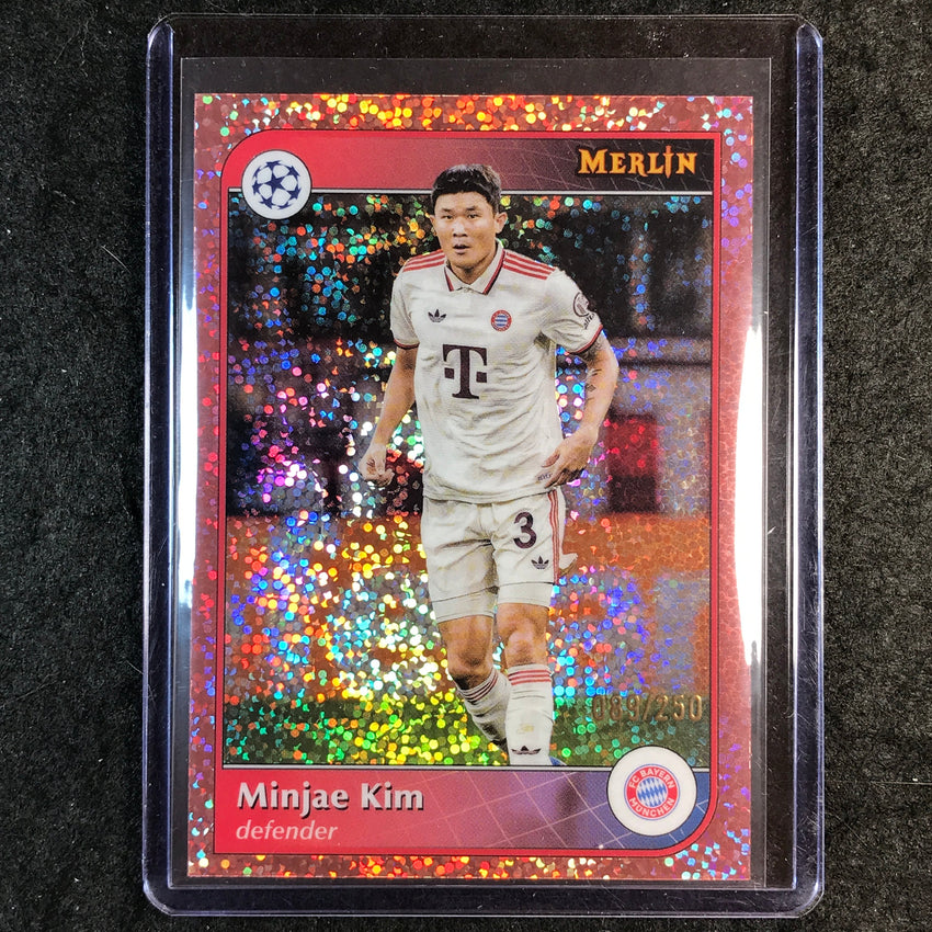 2024-25 Merlin UEFA Club Comp MINJAE KIM Rose Gold Speckle /250 #115