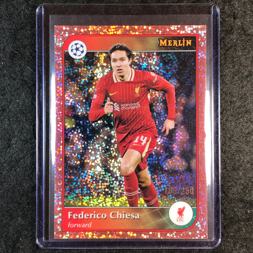 2024-25 Merlin UEFA Club Comp FEDERICO CHIESA Rose Gold Speckle /250 #136