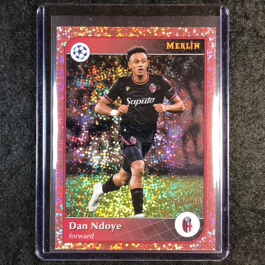 2024-25 Merlin UEFA Club Comp DAN NDOYE Rose Gold Speckle /250 #163