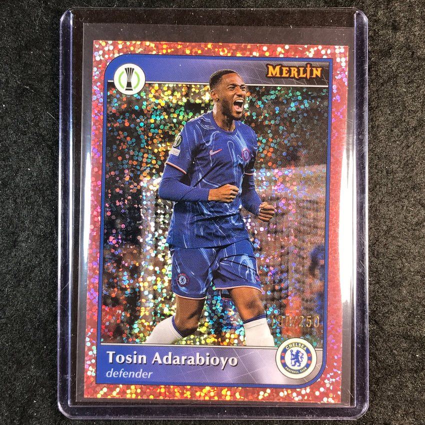 2024-25 Merlin UEFA Club Comp TOSIN ADARABIOYO Rose Gold Speckle /250 #182