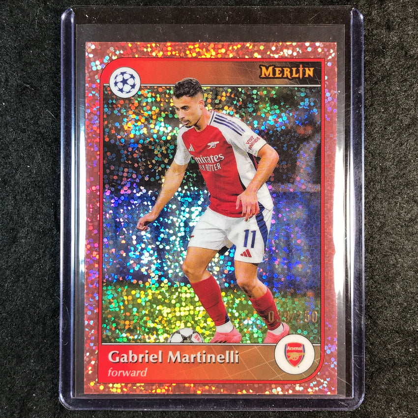 2024-25 Merlin UEFA Club Comp GABRIEL MARTINELLI Rose Gold Speckle /250 #195
