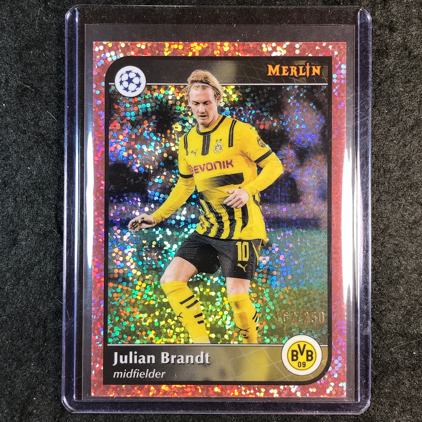 2024-25 Merlin UEFA Club Comp JULIAN BRANDT Rose Gold Speckle /250 #196