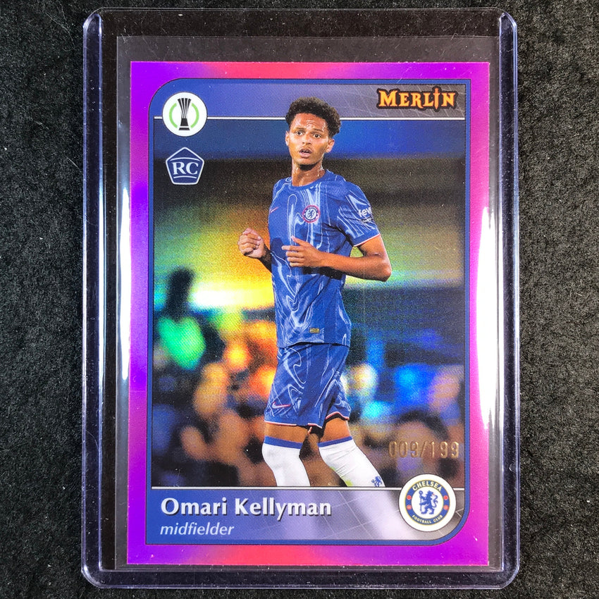 2024-25 Merlin UEFA Club Comp OMARI KELLYMAN Rookie Pink /199 #71