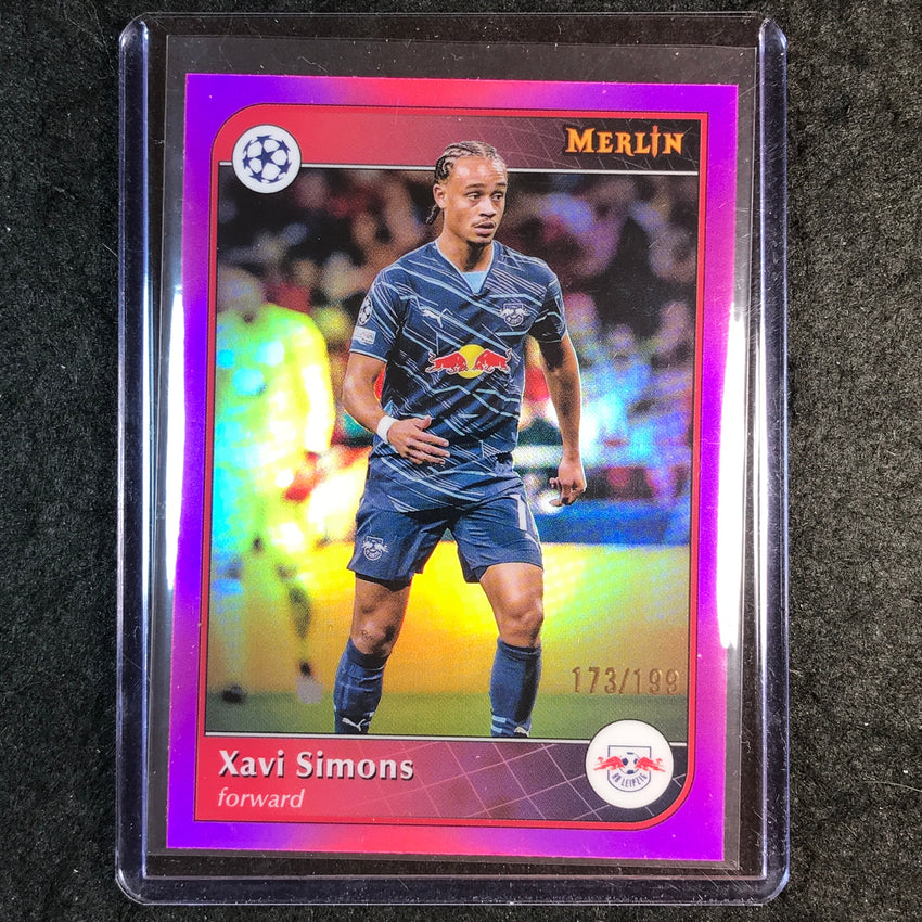 2024-25 Merlin UEFA Club Comp XAVI SIMONS Pink /199 #75
