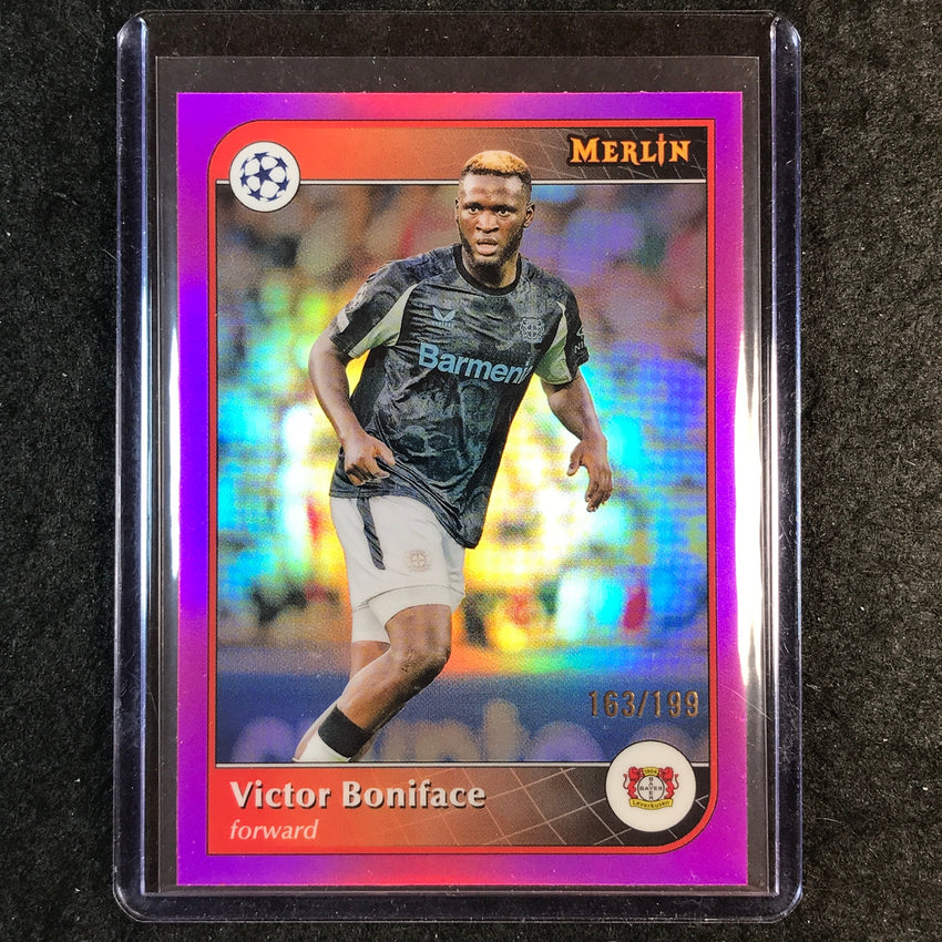 2024-25 Merlin UEFA Club Comp VICTOR BONIFACE Pink /199 #122