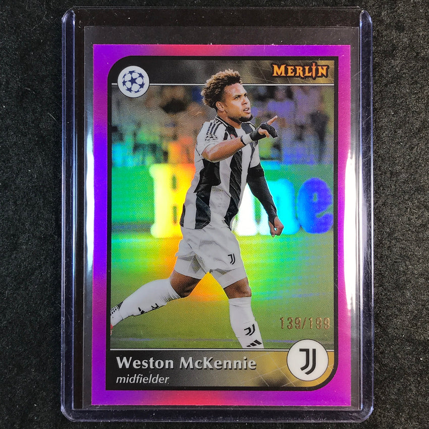 2024-25 Merlin UEFA Club Comp WESTON MCKENNIE Pink /199 #175