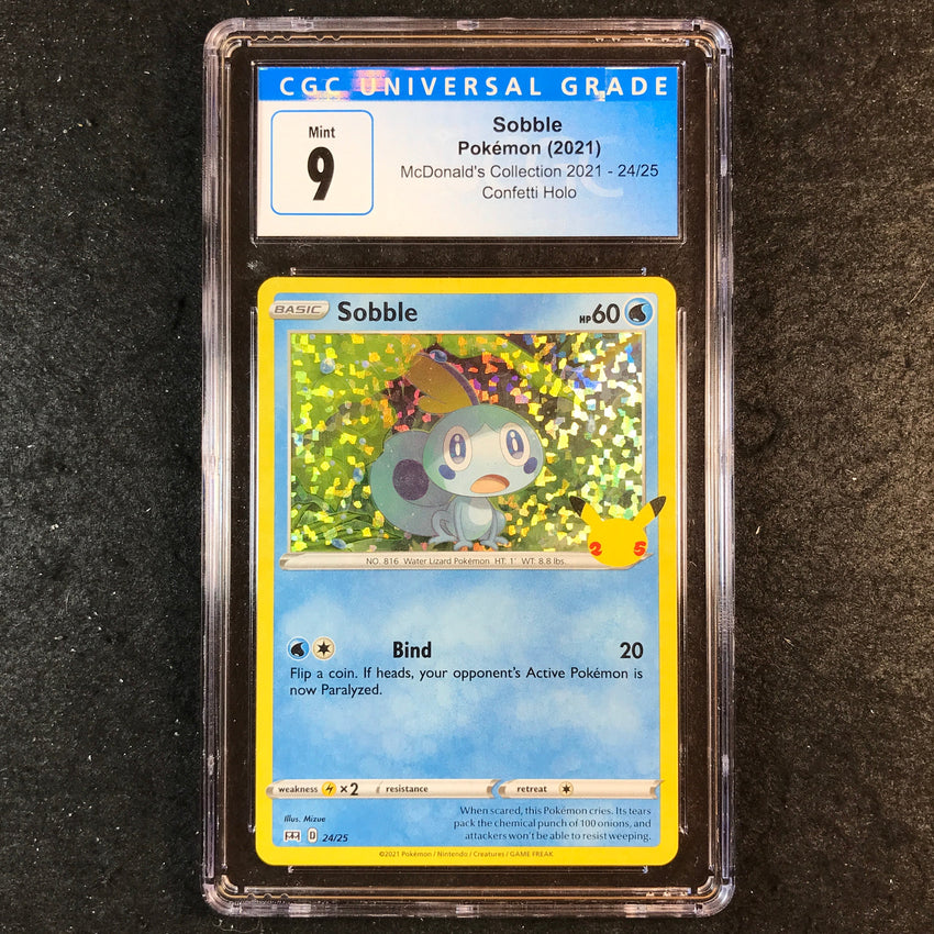 CGC 9 Sobble - 24/25 - Mcdonalds Collection 2021 Confetti Promo 048