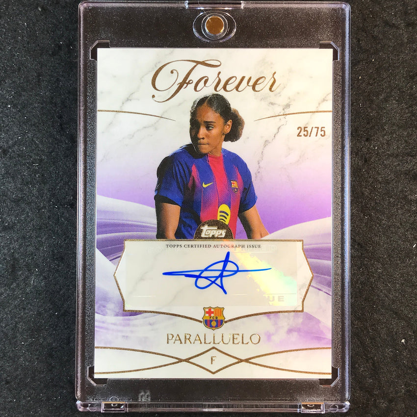 2025-26 Topps Forever Barcelona SALMA PARALLUELO Forever Auto Purple 25/75