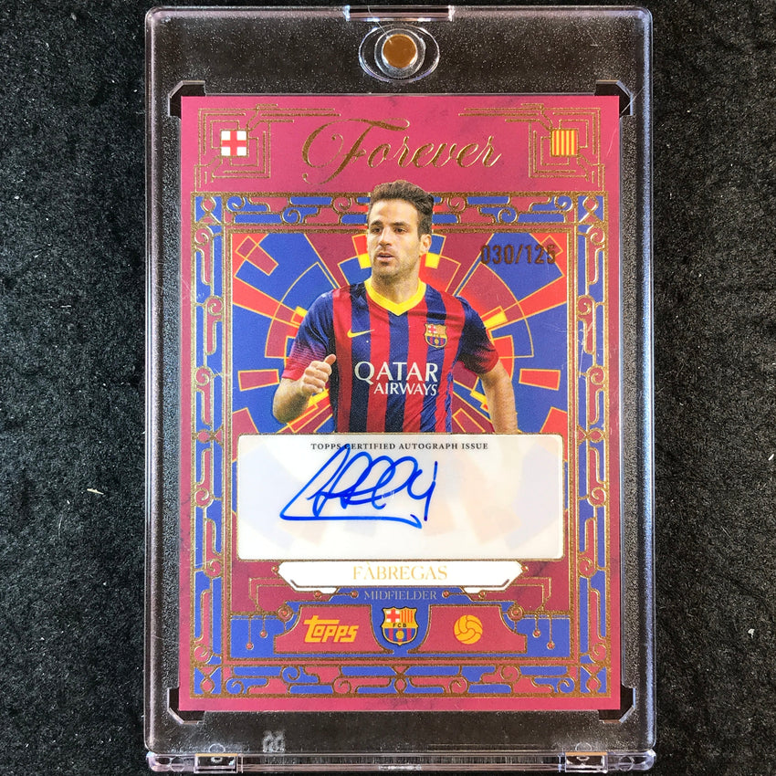 2025-26 Topps Forever Barcelona CESC FABREGAS Blaugrana Vault Auto 30/125