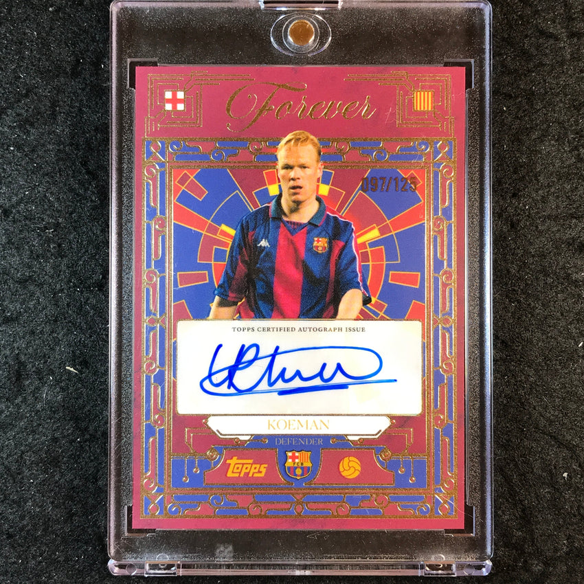 2025-26 Topps Forever Barcelona RONALD KOEMAN Blaugrana Vault Auto 97/125