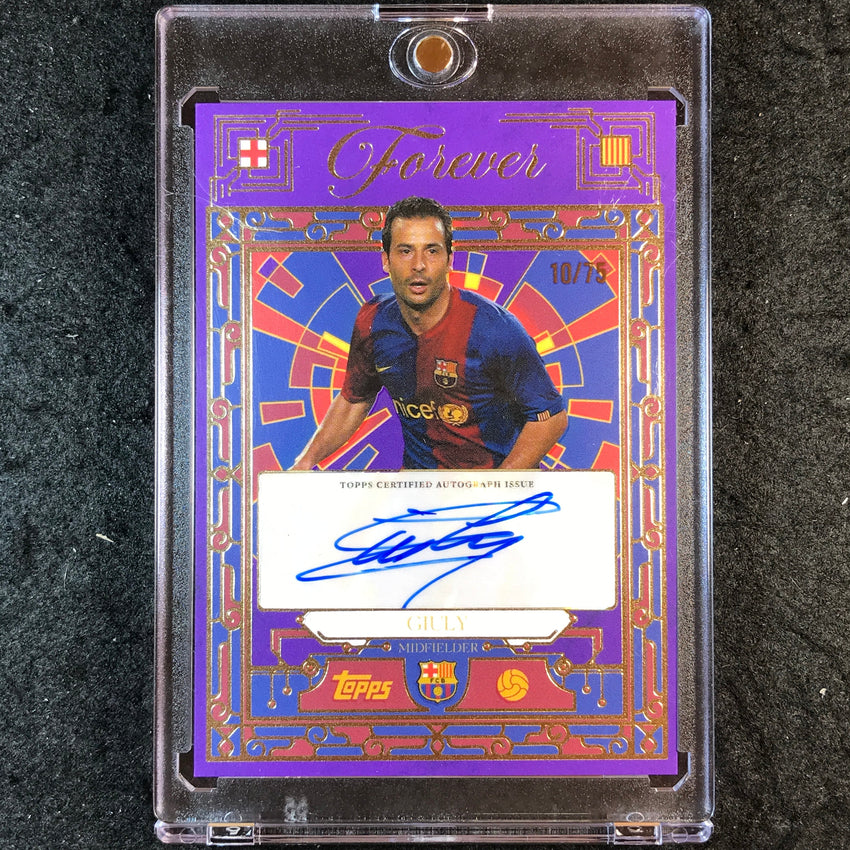 2025-26 Topps Forever Barcelona LUDOVIC GIULY Blaugrana Vault Auto Purple 10/75