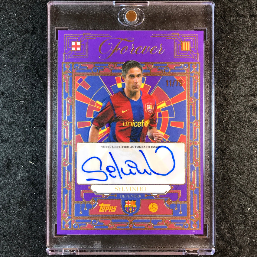 2025-26 Topps Forever Barcelona SYLVINHO Blaugrana Vault Auto Purple 11/75