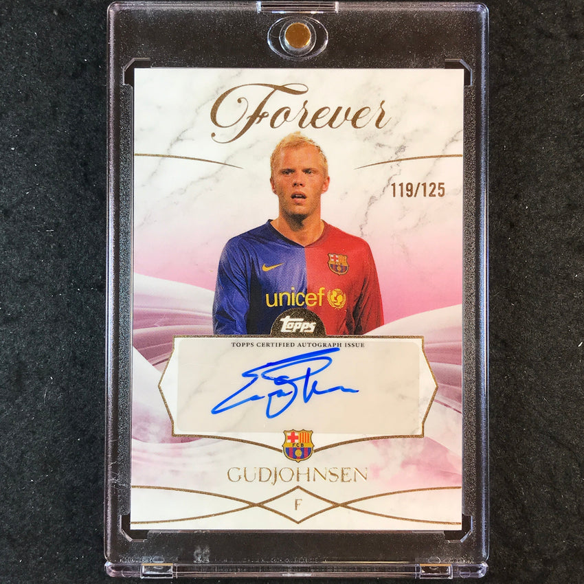 2025-26 Topps Forever Barcelona EIDUR GUDJOHNSEN Forever Men's Auto 119/125