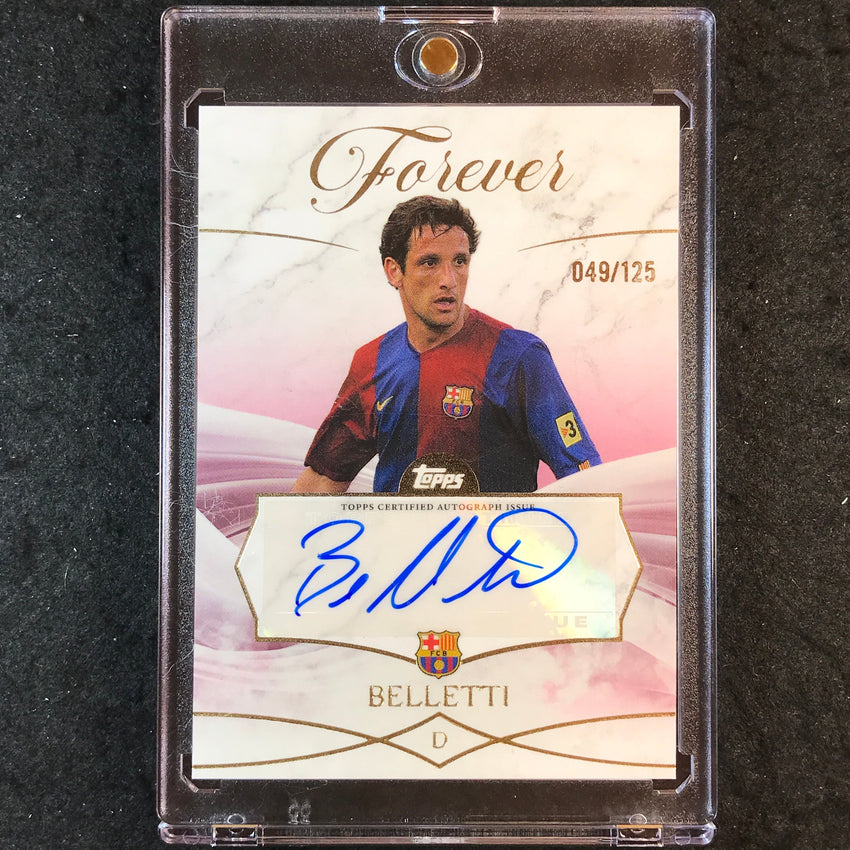 2025-26 Topps Forever Barcelona JULIANO BELETTI Forever Auto Burgundy 49/125