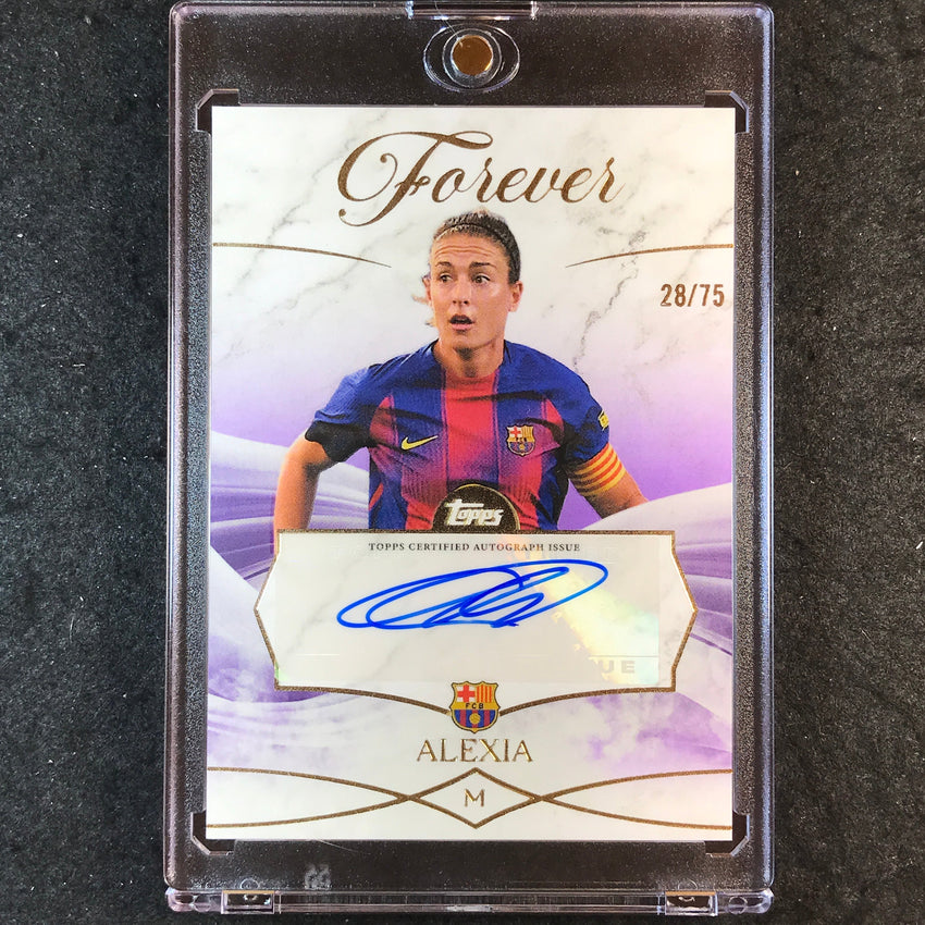 2025-26 Topps Forever Barcelona ALEXIA PUTELLAS Forever Auto Purple 28/75